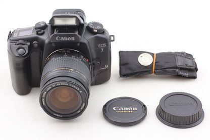 *MINT* Canon EOS-7 ELAN SLR 35mm Film Camera EF 28-80mm F3.5-5.6 Lens From JAPAN