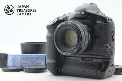 *N MINT+++* Canon EOS-1V HS 35mm Film Camera EF 50mm F1.4 Lens PB-E2 From JAPAN