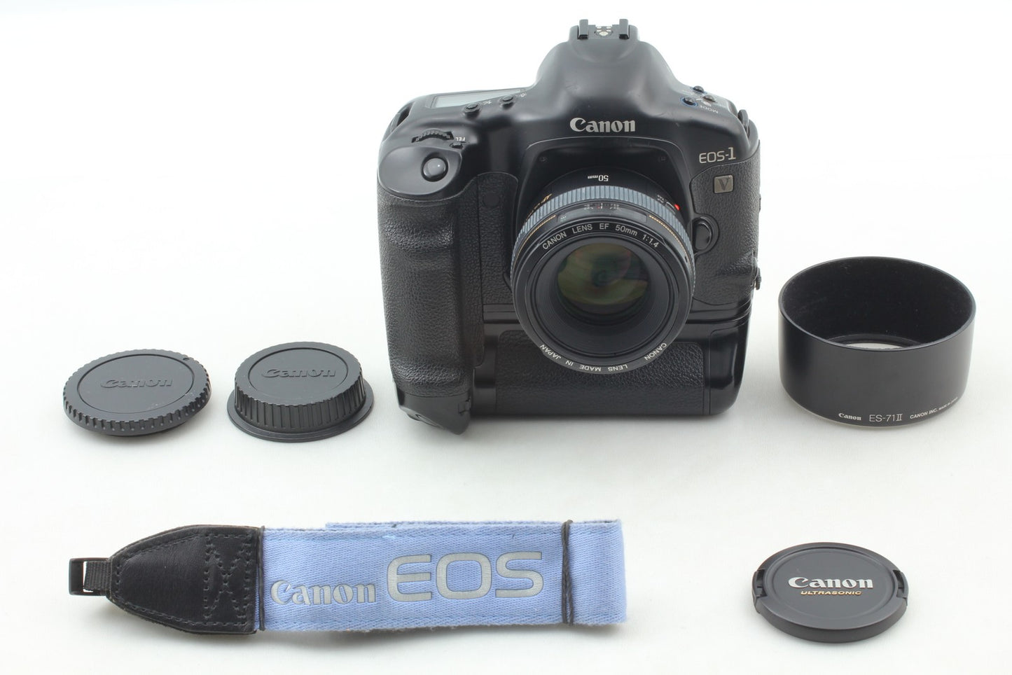*N MINT+++* Canon EOS-1V HS 35mm Film Camera EF 50mm F1.4 Lens PB-E2 From JAPAN