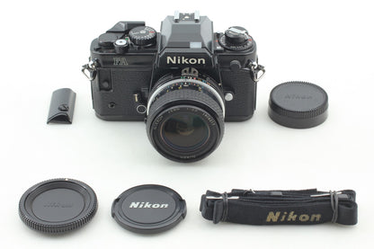 N MINT w/Strap* Nikon FA Black SLR 35mm Film Camera Ai 28mm f3.5 Lens From JAPAN
