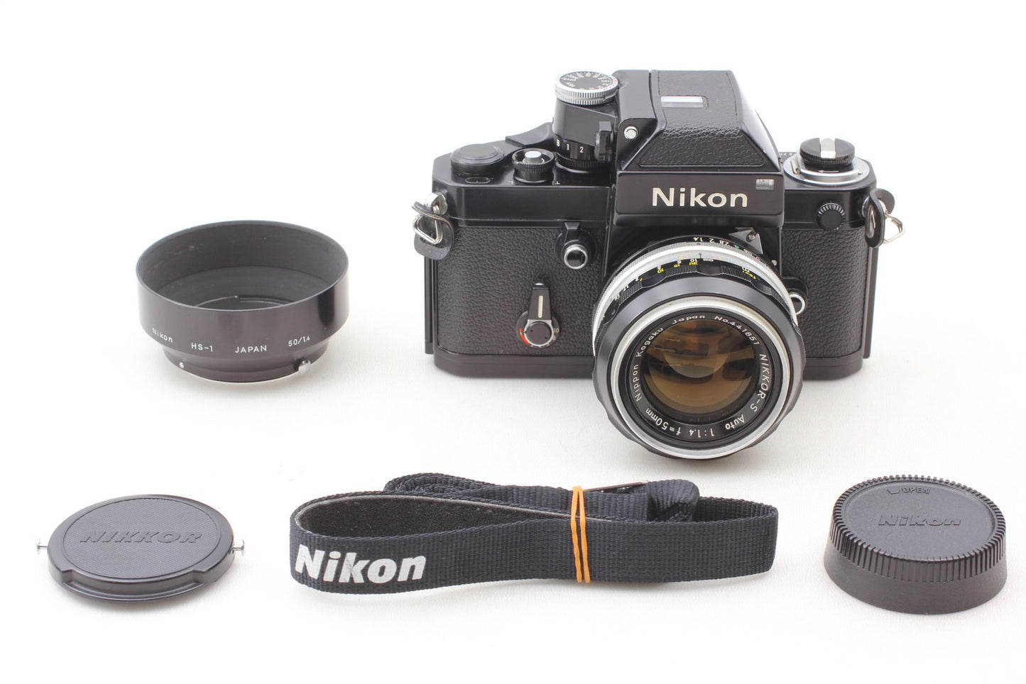 *N MINT* Nikon F2 Photimic DP-1 Black Camera Nikkor-S 50mm F1.4 Lens From JAPAN