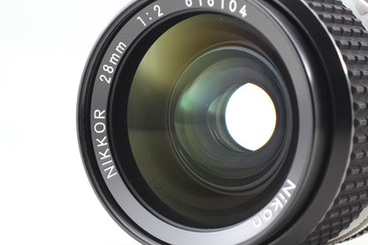 SIC S/N 616xxx *Top MINT* Nikon Ai-s Nikkor 28mm f/2 Wide Angle Lens From JAPAN