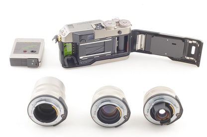 20th Complete Set *Top MINT+++* CONTAX G1 Green 45mm 28mm 90mm Lens TLA140 JAPAN