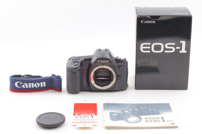 Rare *Almost Unused in Box w/ Strap* Canon EOS-1 SLR 35mm Film Camera From JAPAN
