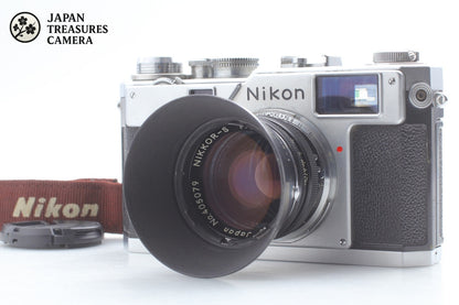N MINT w/ Hood* Nikon S3 35mm Film Camera Nikkor-S 5cm 50mm F1.4 Lens From JAPAN
