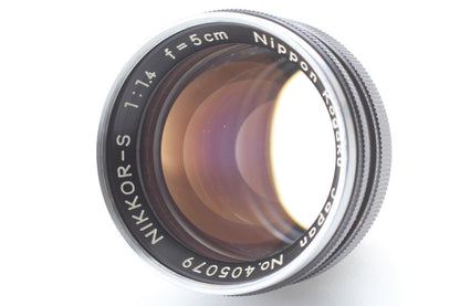N MINT w/ Hood* Nikon S3 35mm Film Camera Nikkor-S 5cm 50mm F1.4 Lens From JAPAN