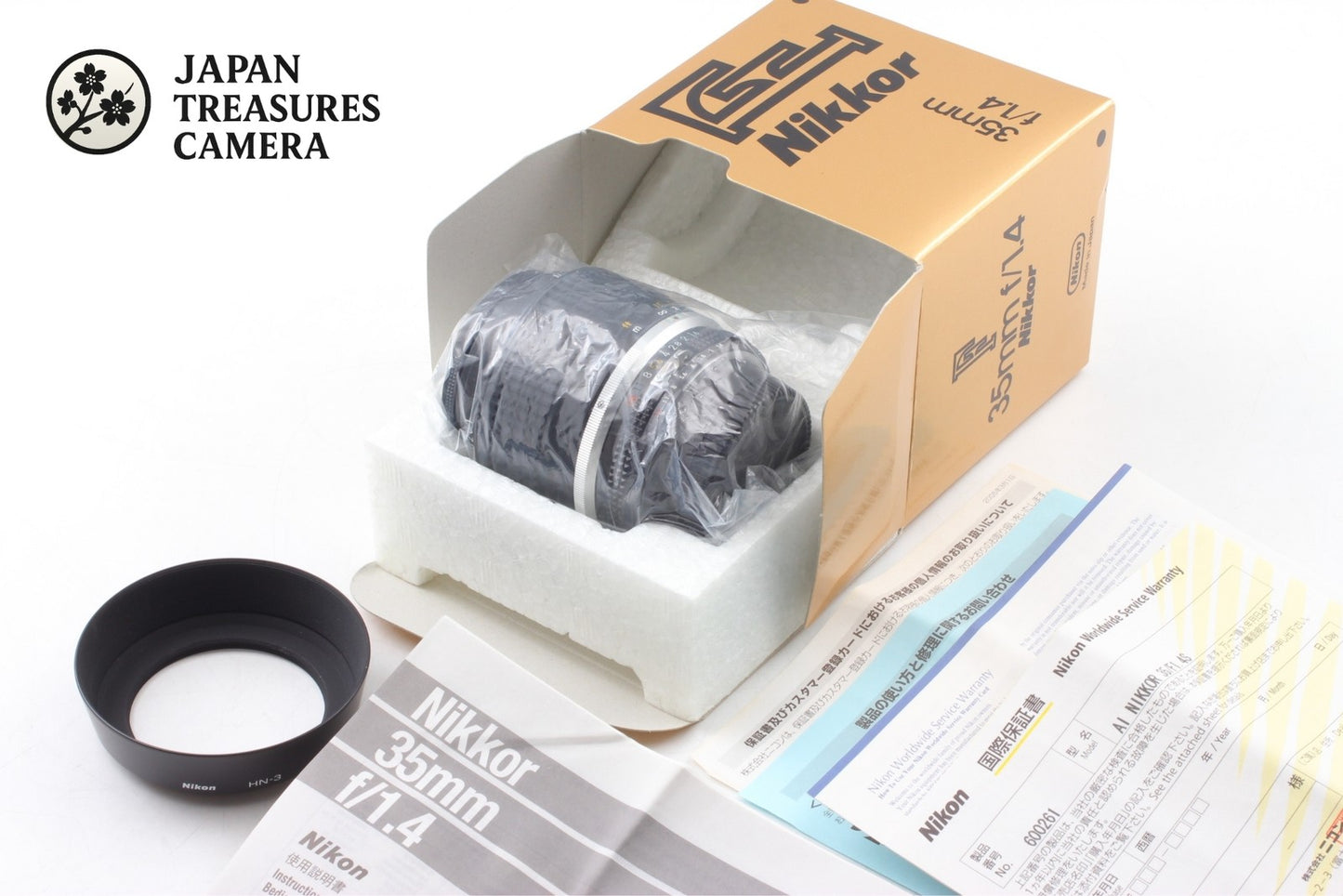 SIC 600xxx *Unused in Box w/ Hood* Nikon Ai-s Nikkor 35mm F1.4 Lens From JAPAN