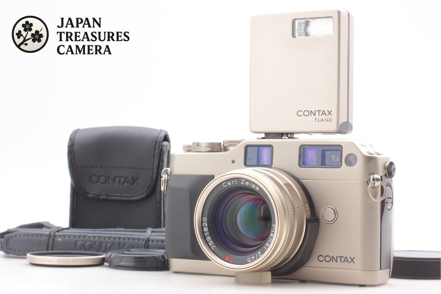 Green Label MINT+++ CONTAX G1 Camera Planar 45mm F2 Lens TLA140 Flash From JAPAN