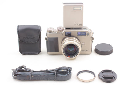 Green Label MINT+++ CONTAX G1 Camera Planar 45mm F2 Lens TLA140 Flash From JAPAN