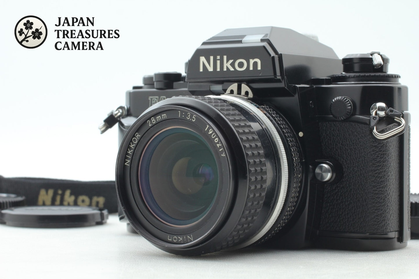 *N MINT /Strap* Nikon FA Black SLR 35mm Film Camera Ai 28mm f3.5 Lens From JAPAN