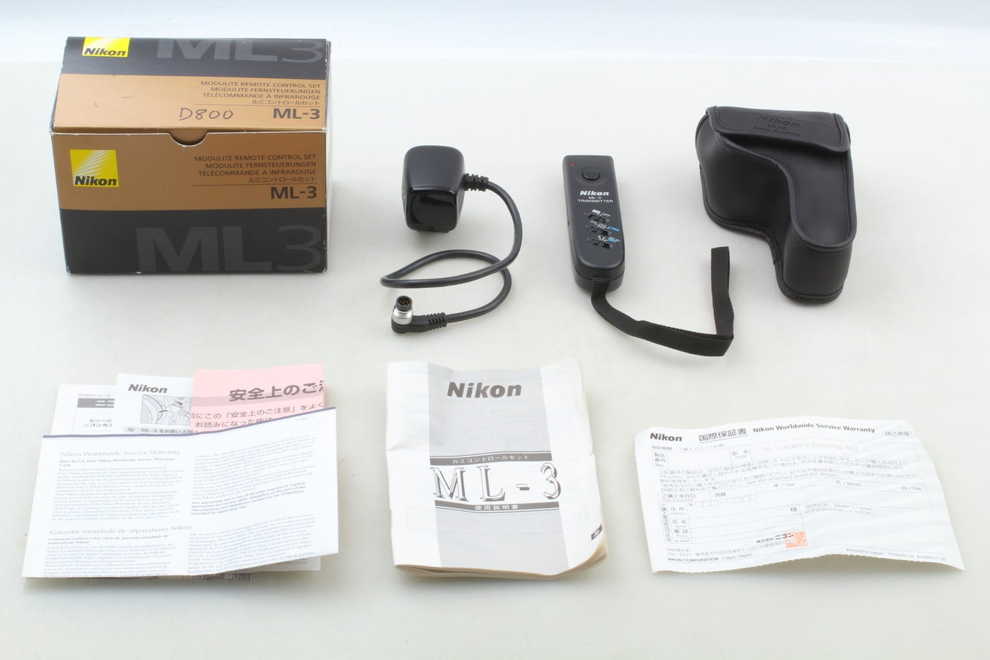 *Almost Unused in Box w/Case* Nikon ML-3 Modulite Remote Control Set From JAPAN