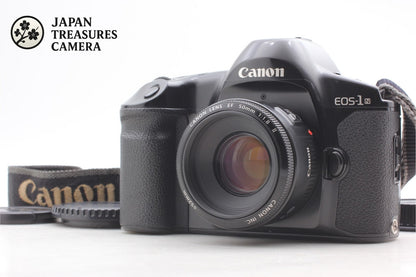 *N MINT+++ /Strap* Canon EOS-1N 35mm Film Camera EF 50mm F1.8 II Lens From JAPAN