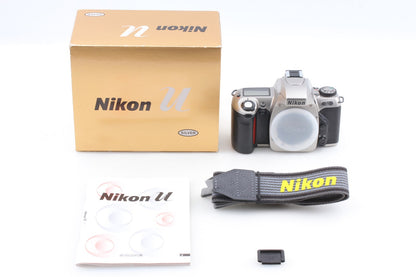 *Unused in Box w/ Strap* Nikon U Silver SLR 35mm Film Camera Body From JAPAN