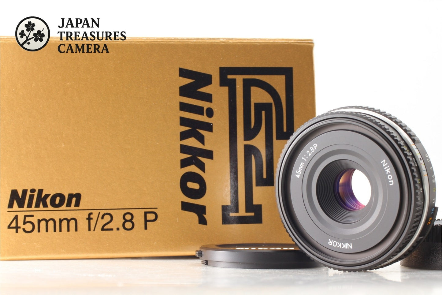 *Unused in Box* Nikon Ai-s Nikkor 45mm F2.8 P Black Pancake MF Lens From JAPAN