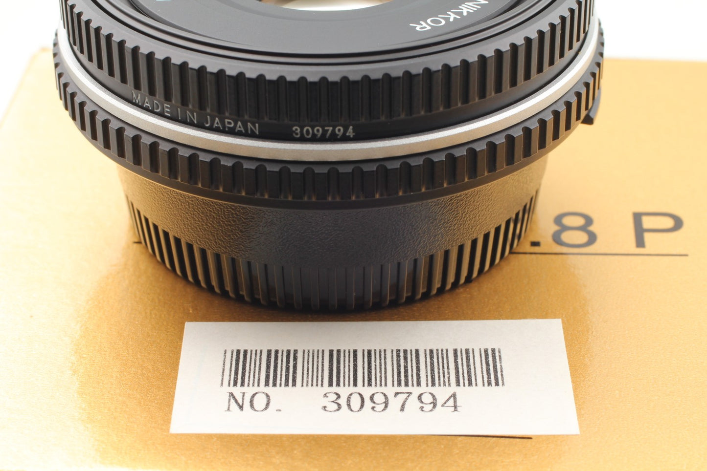 *Unused in Box* Nikon Ai-s Nikkor 45mm F2.8 P Black Pancake MF Lens From JAPAN