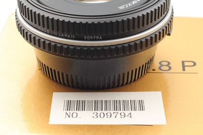 *Unused in Box* Nikon Ai-s Nikkor 45mm F2.8 P Black Pancake MF Lens From JAPAN