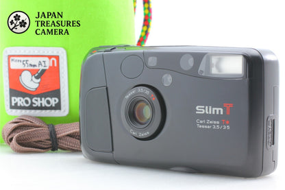 *MINT* Kyocera Slim T Yashica T4 Black Point & Shoot 35mm Film Camera From JAPAN
