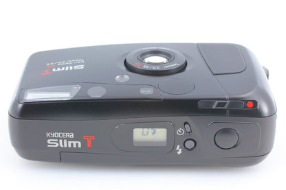 *MINT* Kyocera Slim T Yashica T4 Black Point & Shoot 35mm Film Camera From JAPAN