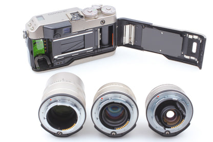 3 Lens *MINT* CONTAX G1 Green Rangefinder Film Camera 45mm 28mm 90mm From JAPAN
