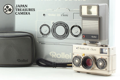 Super Rare!! *Almost Unused Box* Rollei 35 Classic Platin Film Camera From JAPAN