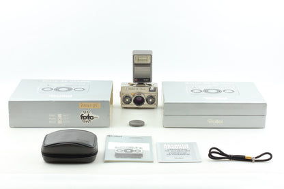 Super Rare!! *Almost Unused Box* Rollei 35 Classic Platin Film Camera From JAPAN