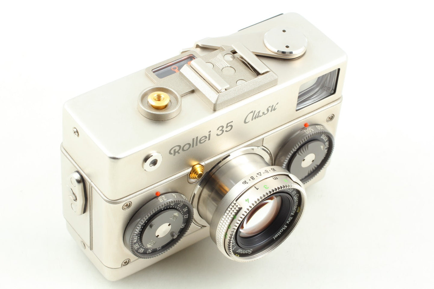 Super Rare!! *Almost Unused Box* Rollei 35 Classic Platin Film Camera From JAPAN