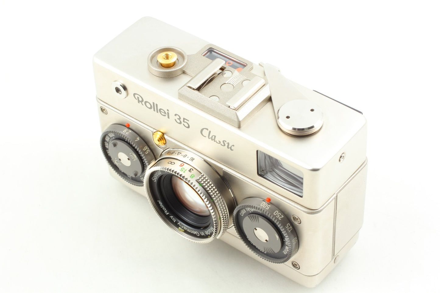 Super Rare!! *Almost Unused Box* Rollei 35 Classic Platin Film Camera From JAPAN
