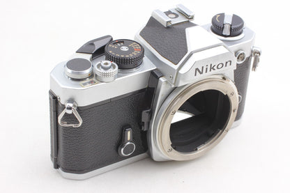All Works *N MINT* Nikon FM Silver 35mm Film Camera Ai 50mm F1.4 Lens From JAPAN