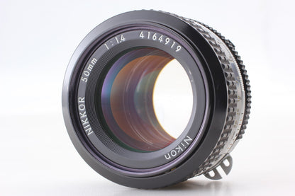 All Works *N MINT* Nikon FM Silver 35mm Film Camera Ai 50mm F1.4 Lens From JAPAN