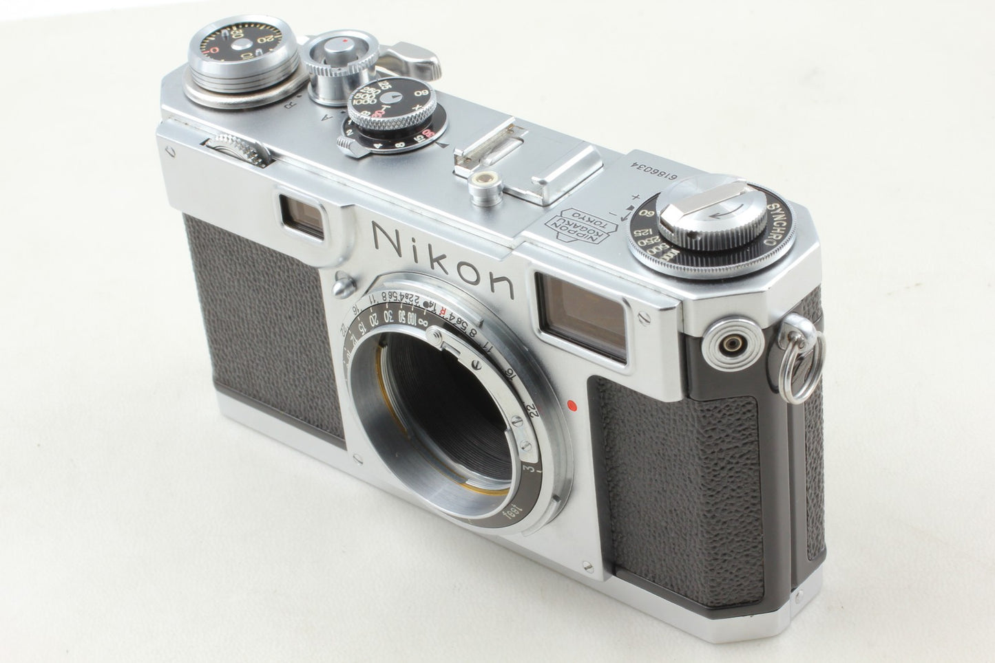 Late Black Dial *MINT w/ Case* Nikon S2 Rangefinder Film Camera Body From JAPAN