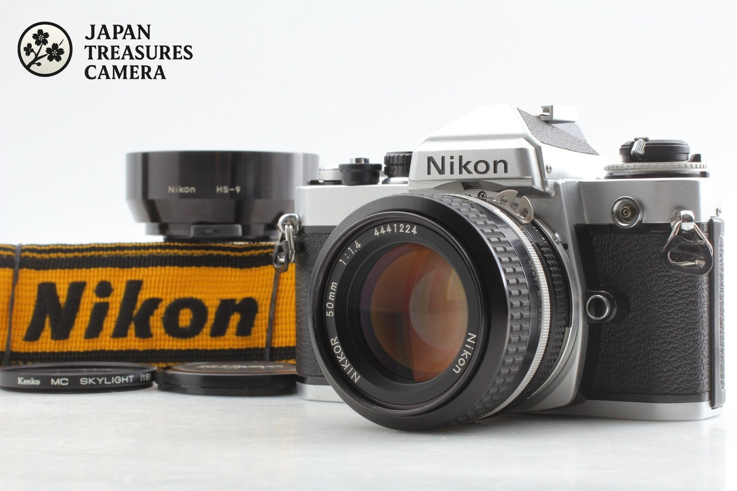 *Top MINT w/ Hood* Nikon FE Silver 35mm Film Camera Ai 50mm F1.4 Lens From JAPAN