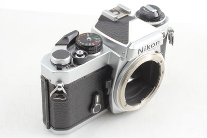 *Top MINT w/ Hood* Nikon FE Silver 35mm Film Camera Ai 50mm F1.4 Lens From JAPAN