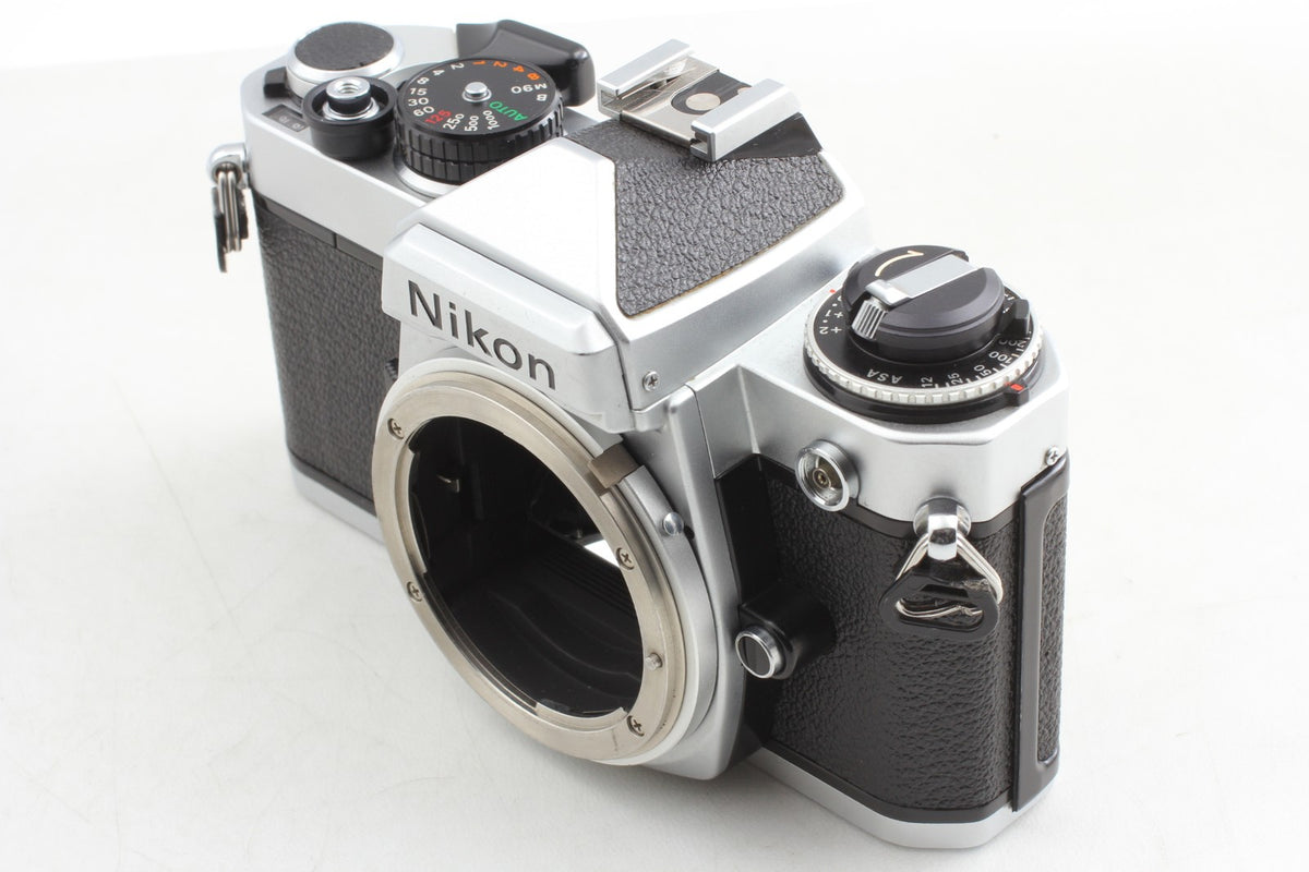 *Top MINT w/ Hood* Nikon FE Silver 35mm Film Camera Ai 50mm F1.4 Lens From JAPAN