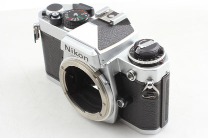 *Top MINT w/ Hood* Nikon FE Silver 35mm Film Camera Ai 50mm F1.4 Lens From JAPAN