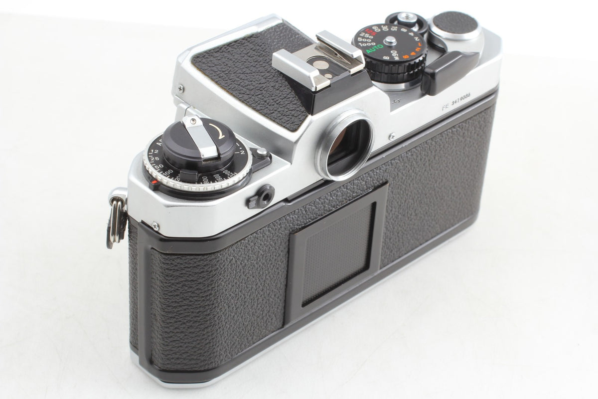 *Top MINT w/ Hood* Nikon FE Silver 35mm Film Camera Ai 50mm F1.4 Lens From JAPAN