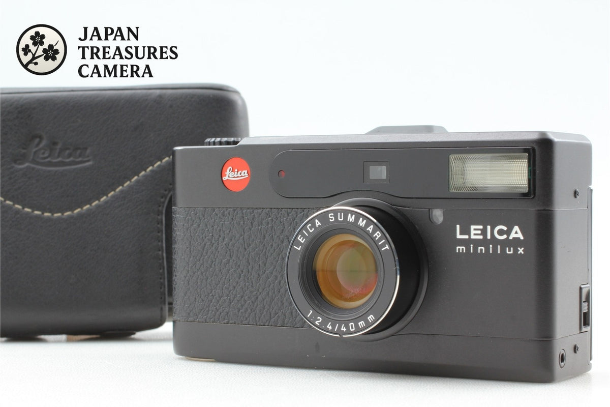 *Exc+5 /Case* Leica Minilux Black Summarit 40mm F2.4 35mm Film Camera From JAPAN