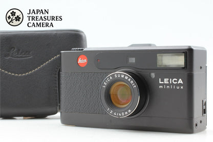 *Exc+5 /Case* Leica Minilux Black Summarit 40mm F2.4 35mm Film Camera From JAPAN