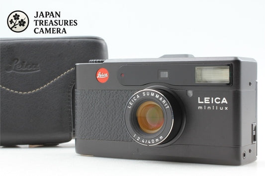 *Exc+5 /Case* Leica Minilux Black Summarit 40mm F2.4 35mm Film Camera From JAPAN