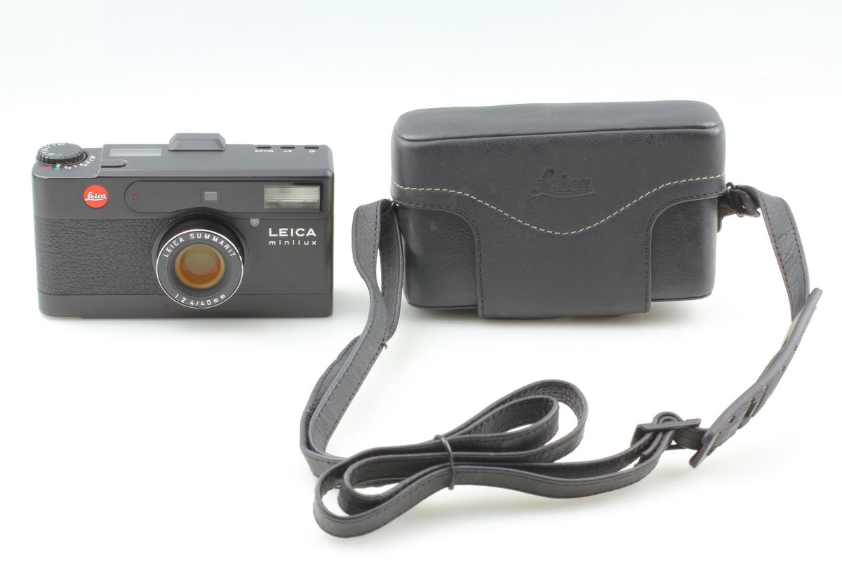 *Exc+5 /Case* Leica Minilux Black Summarit 40mm F2.4 35mm Film Camera From JAPAN