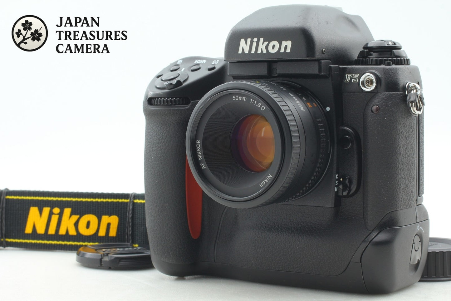*N MINT+++ w/ Strap* Nikon F5 SLR 35mm Film Camera AF 50mm F1.8D Lens From JAPAN
