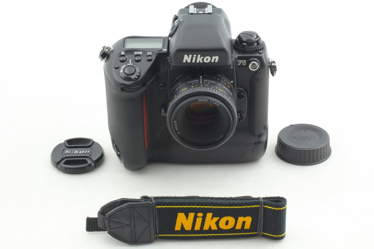 *N MINT+++ w/ Strap* Nikon F5 SLR 35mm Film Camera AF 50mm F1.8D Lens From JAPAN