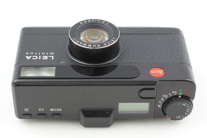 *Exc+5 /Case* Leica Minilux Black Summarit 40mm F2.4 35mm Film Camera From JAPAN