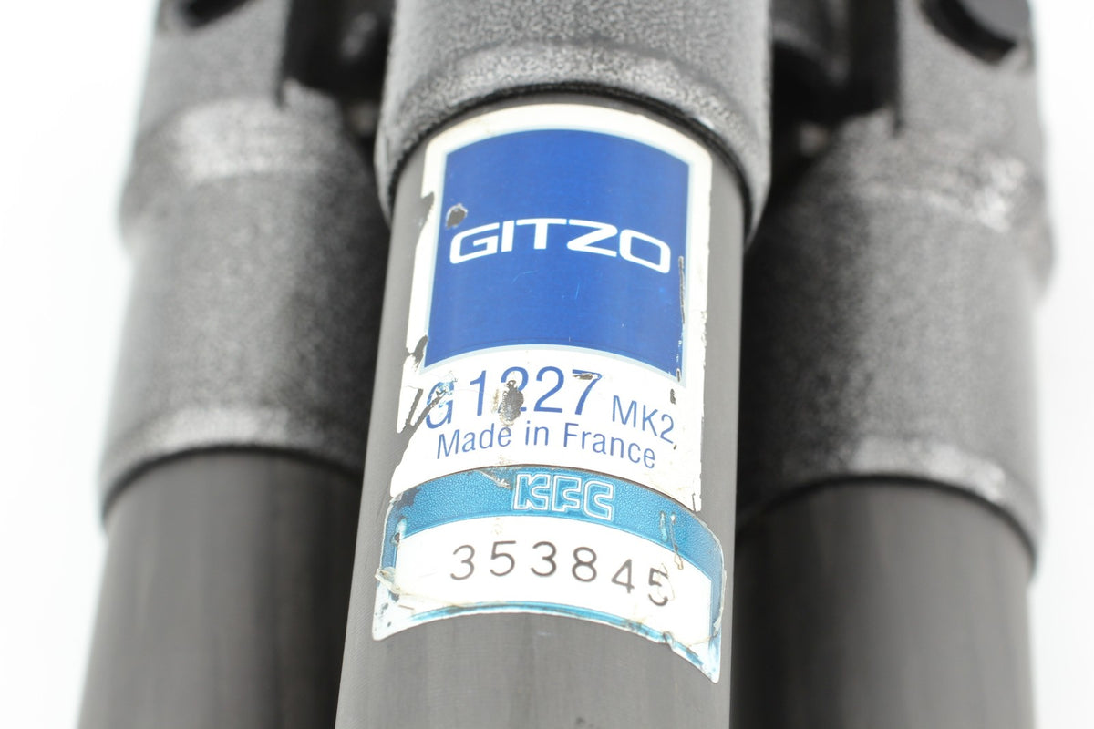 *N MINT* GITZO G1227MK2 Carbon Fiber Tripod + G1275M Off Center Ball Head JAPAN