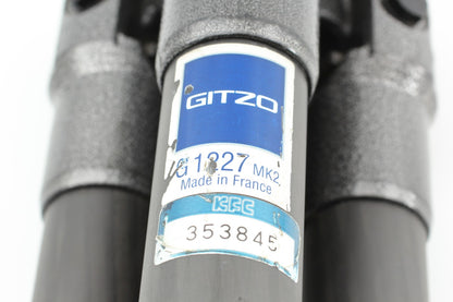 *N MINT* GITZO G1227MK2 Carbon Fiber Tripod + G1275M Off Center Ball Head JAPAN