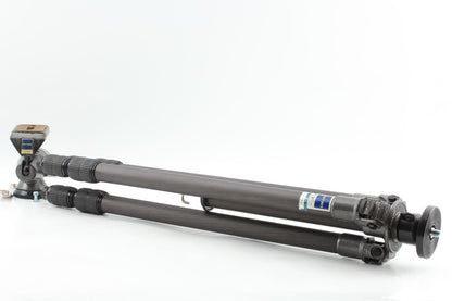 *N MINT* GITZO G1227MK2 Carbon Fiber Tripod + G1275M Off Center Ball Head JAPAN