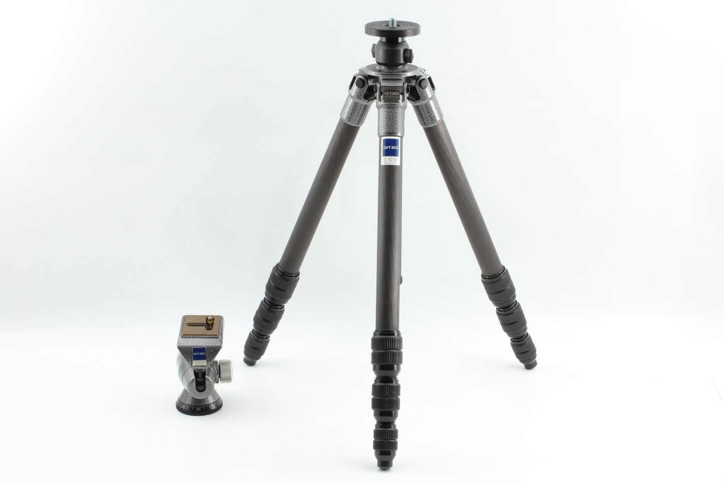 *N MINT* Gitzo G1228 Carbon Fiber Tripod G1275M Off Center Ball Head From JAPAN