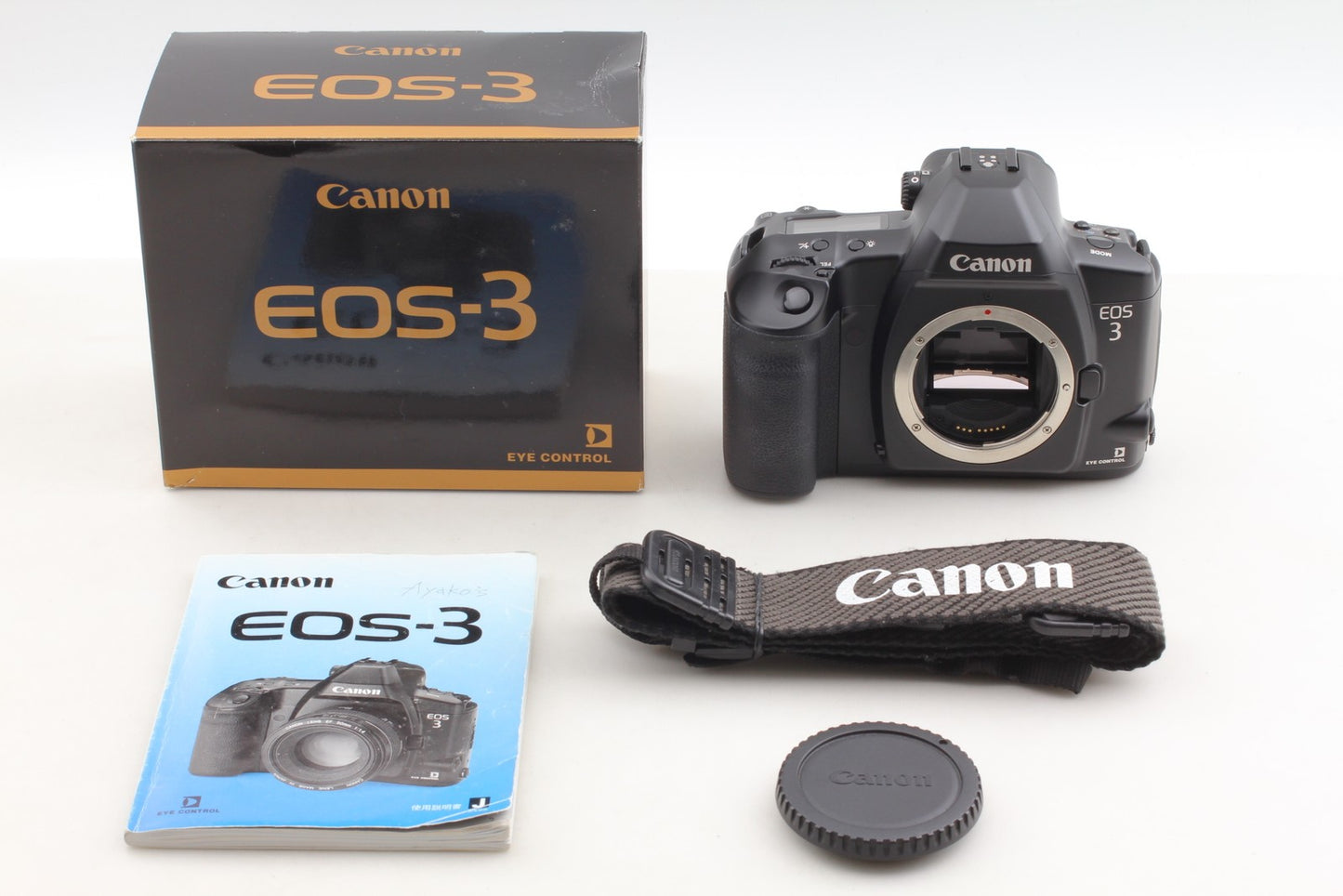*Almost Unused in Box w/ Strap* Canon EOS-3 SLR 35mm Film Camera Body From JAPAN
