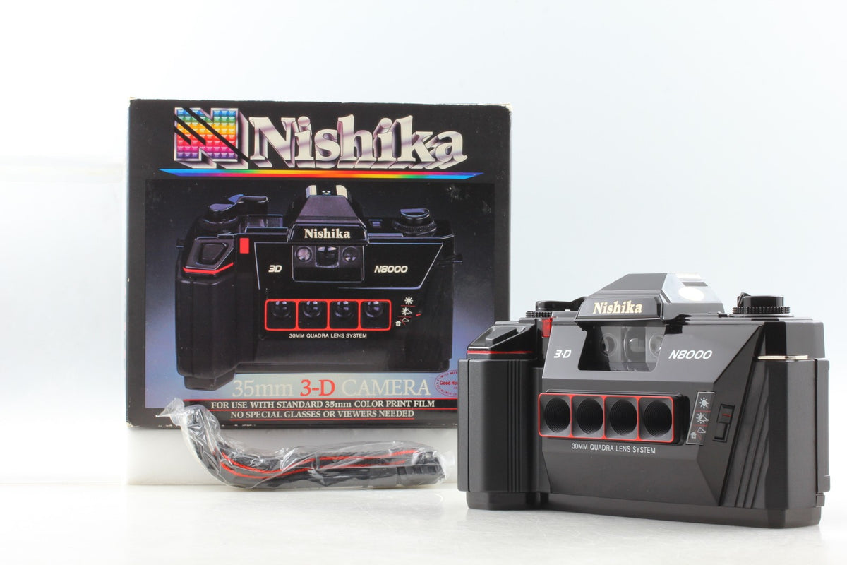 *Almost Unused in Box* NISHIKA N8000 35mm 3-D 3D Point & Shoot Camera From JAPAN