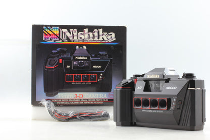 *Almost Unused in Box* NISHIKA N8000 35mm 3-D 3D Point & Shoot Camera From JAPAN