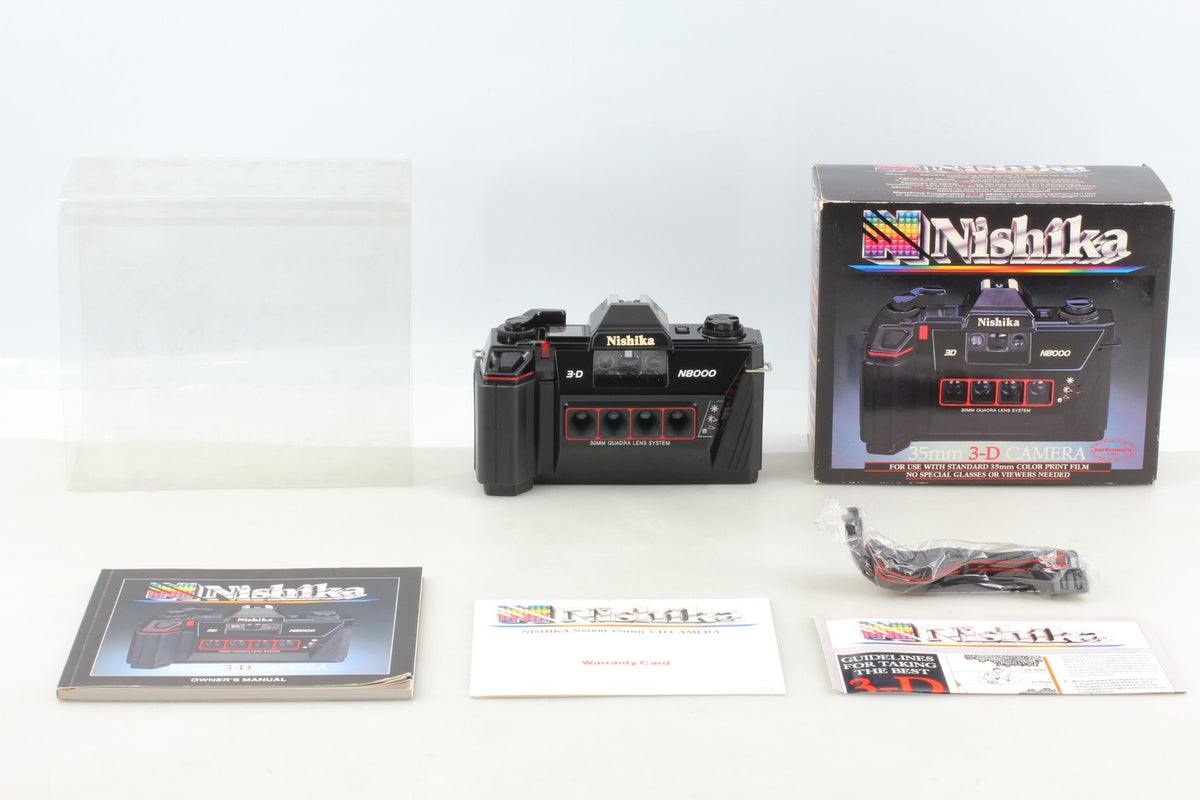 *Almost Unused in Box* NISHIKA N8000 35mm 3-D 3D Point & Shoot Camera From JAPAN